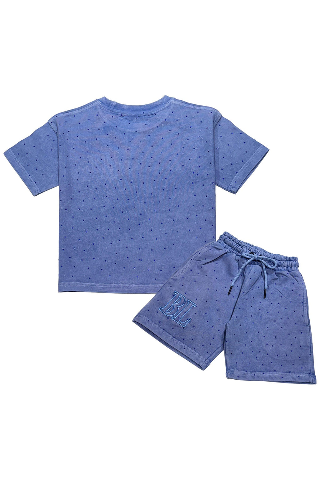 Kids Black Label BL3 Splash Bling T-Shirt and Cotton Shorts Set