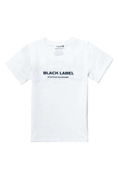 Kids Black Label BL6 Black Silicone Crew Neck T-Shirt
