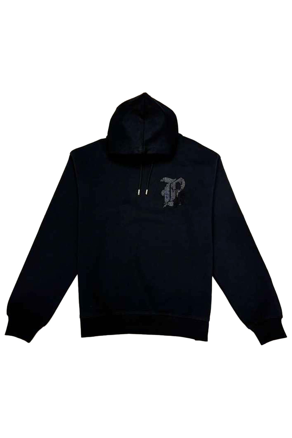 Men Black Label BL Black Bling Hoodie