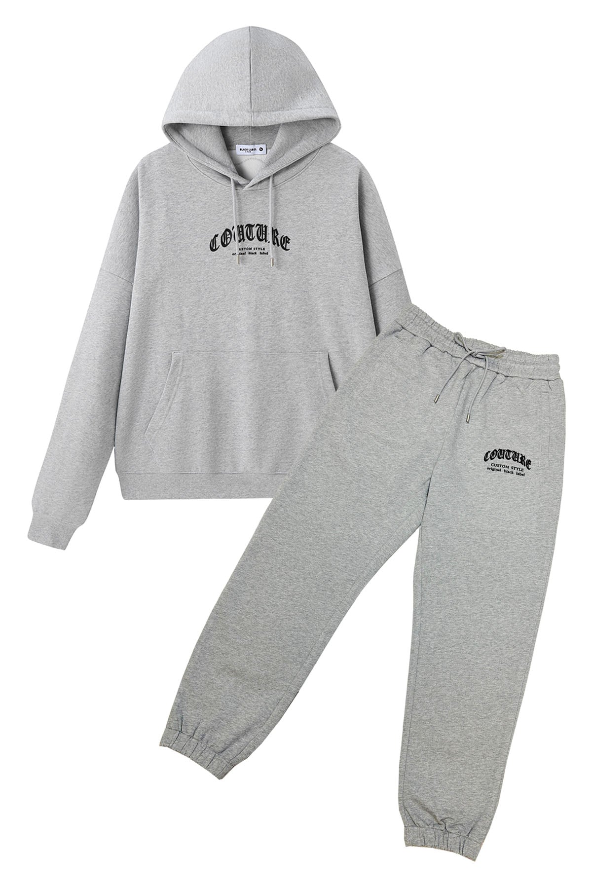 Men Black Label "COUTURE" Hoodie and Jogger Set