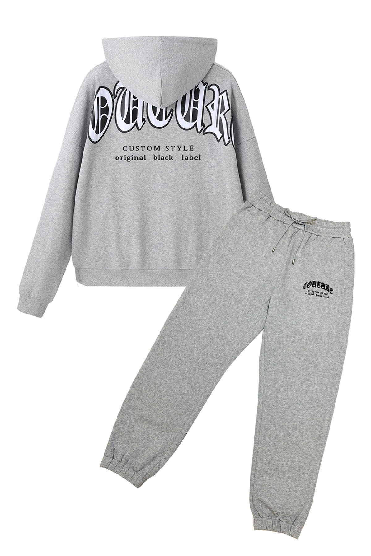 Men Black Label "COUTURE" Hoodie and Jogger Set