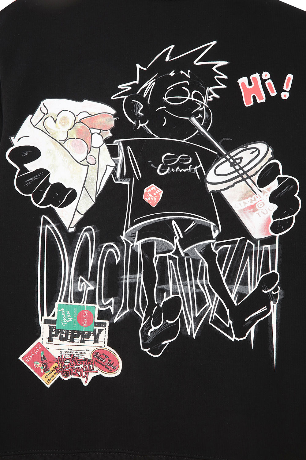 Men Black Label "COCA" Crew Neck