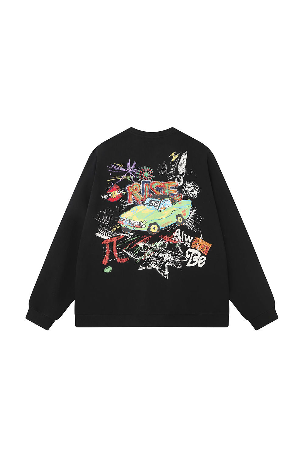 Men Black Label "RISE" Crew Neck