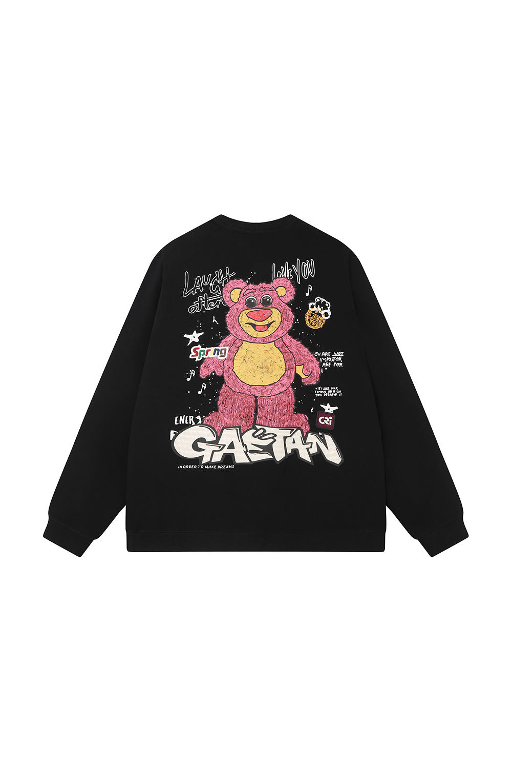 Men Black Label "SPRING" Crew Neck