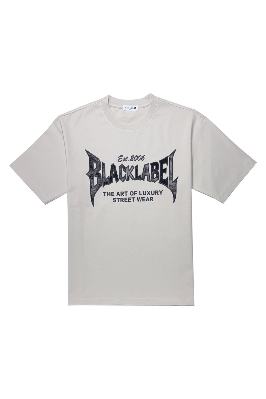 Men Black Label "BL43" Black Silicone T-Shirt