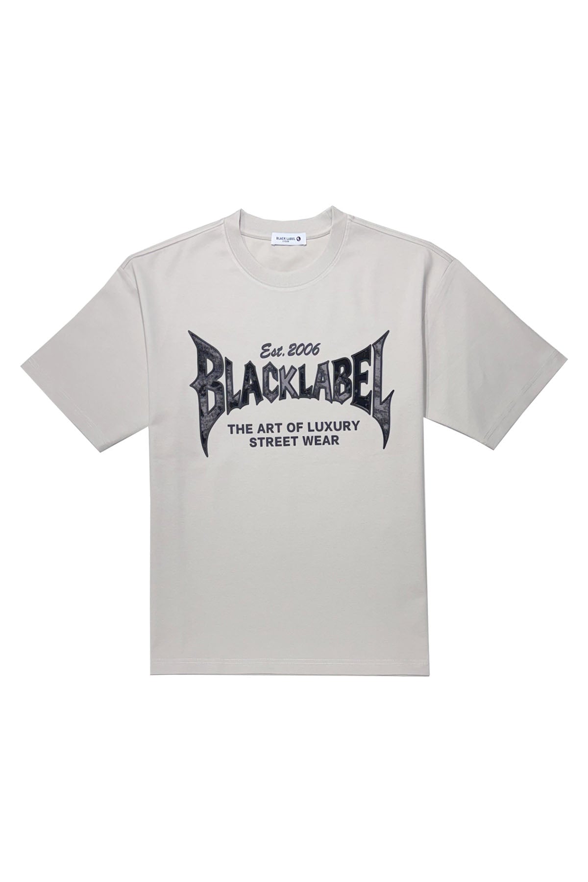 Men Black Label "BL43" Black Silicone T-Shirt