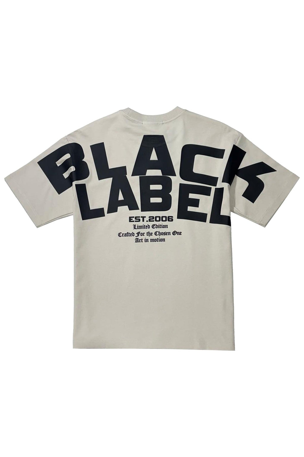 Men Black Label BL6 Black Silicone T-Shirt