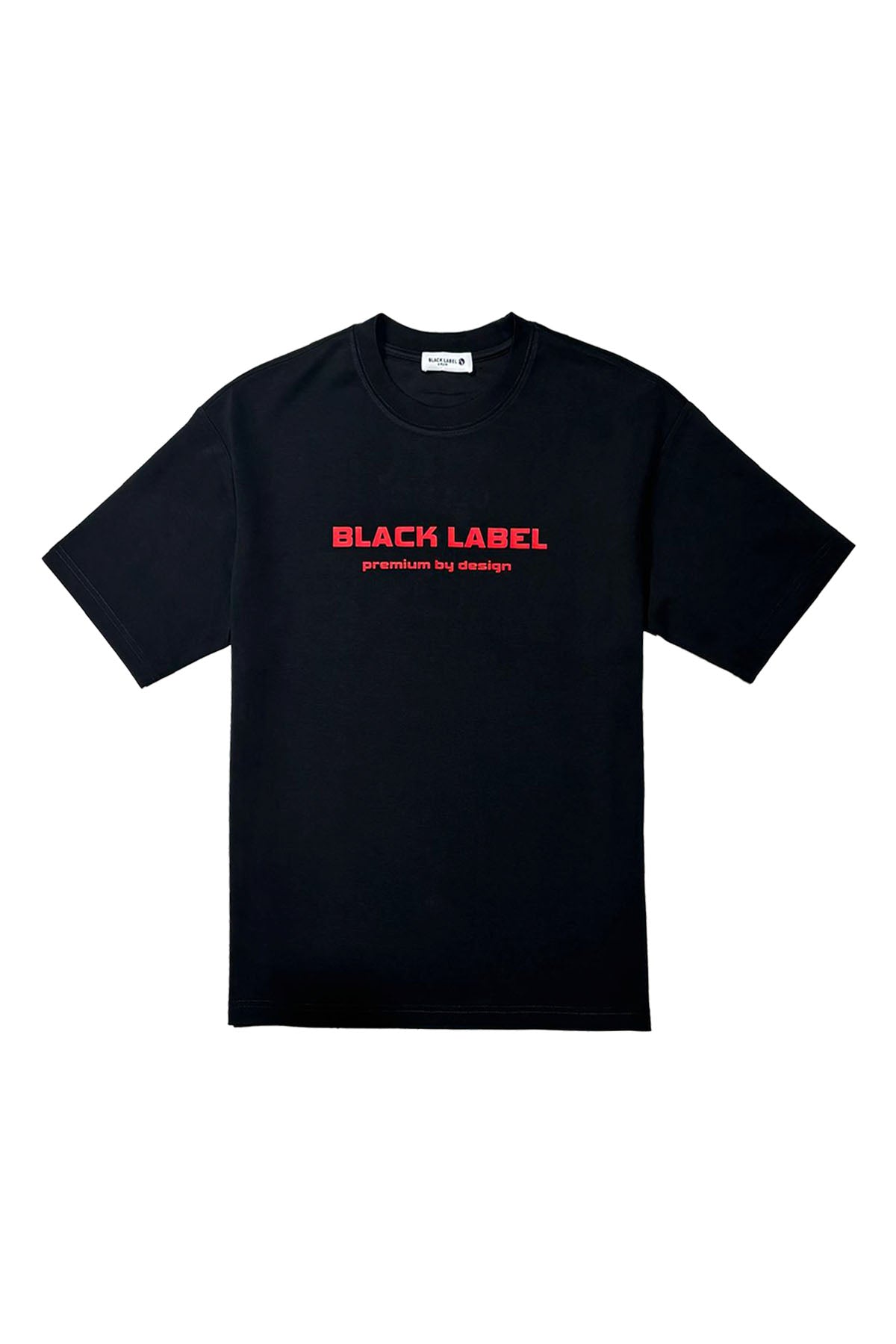 Men Black Label BL6R Red Silicone T-Shirt