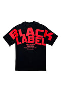 Men Black Label BL6R Red Silicone T-Shirt