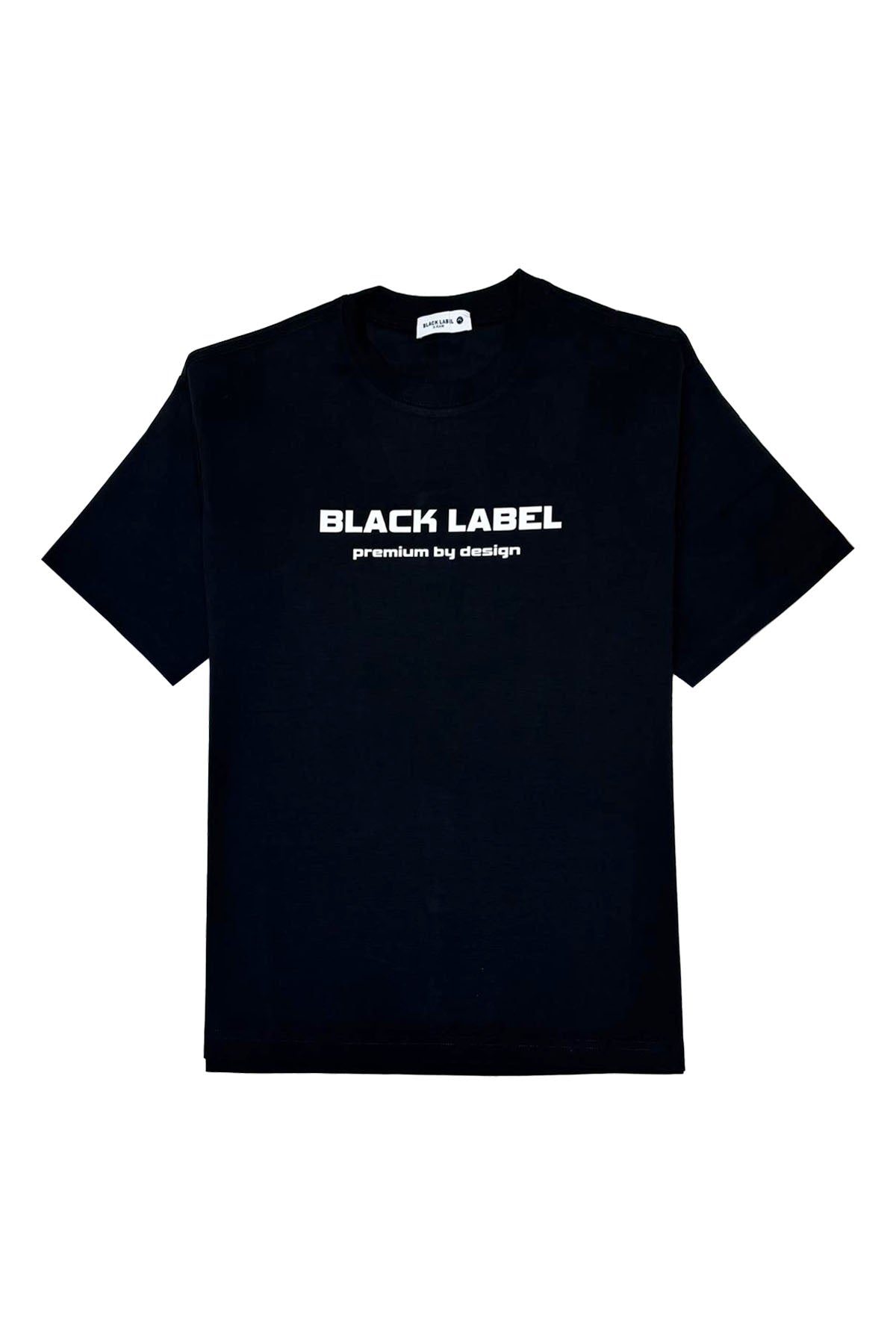 Men Black Label BL6 White Silicone T-Shirt