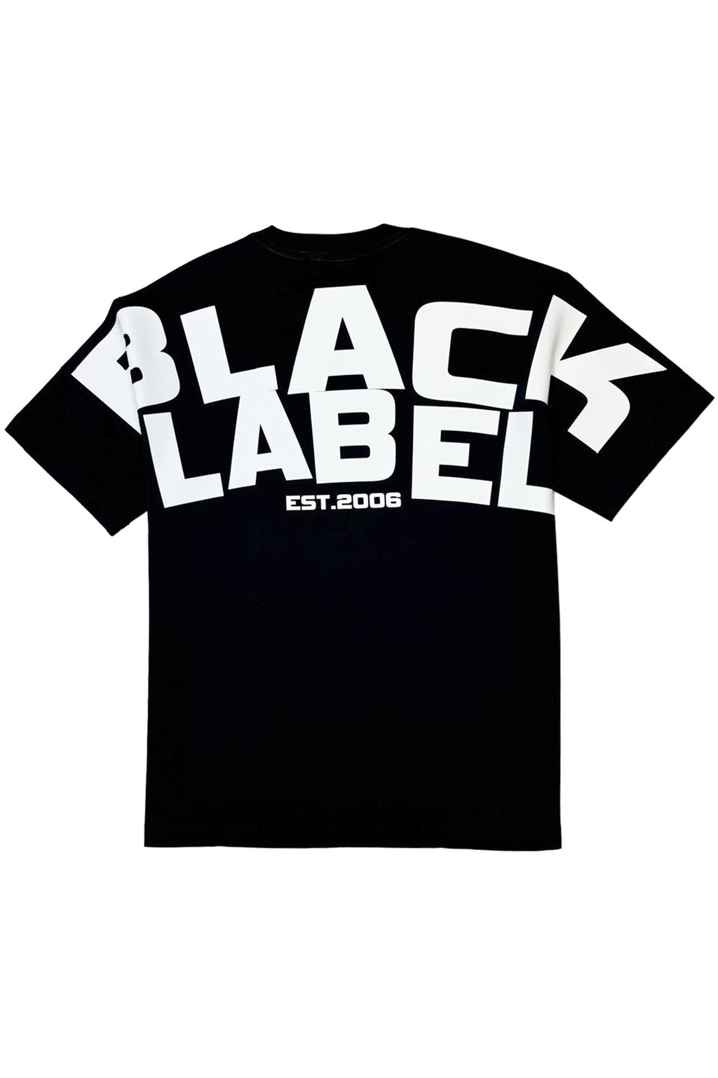 Men Black Label BL6 White Silicone T-Shirt