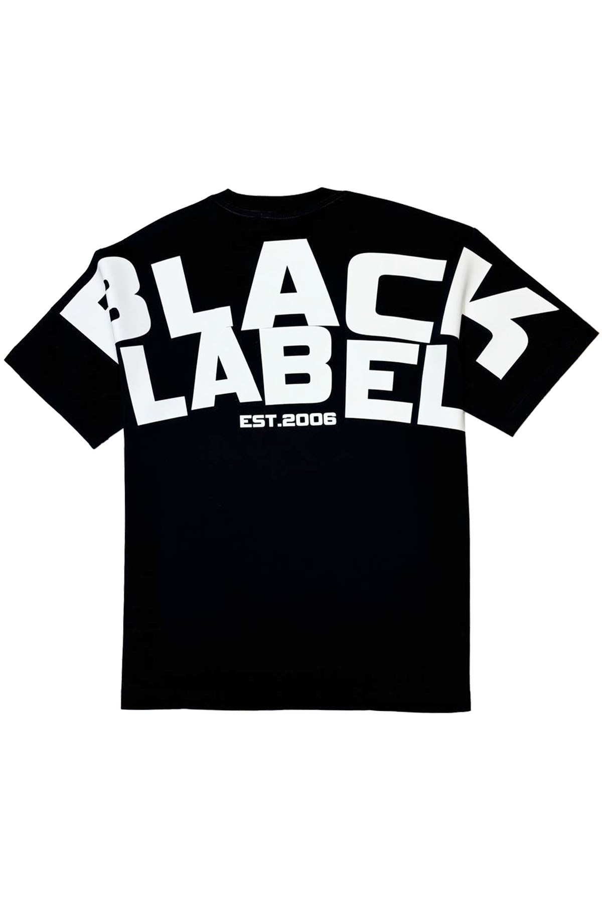 Men Black Label BL6 White Silicone T-Shirt