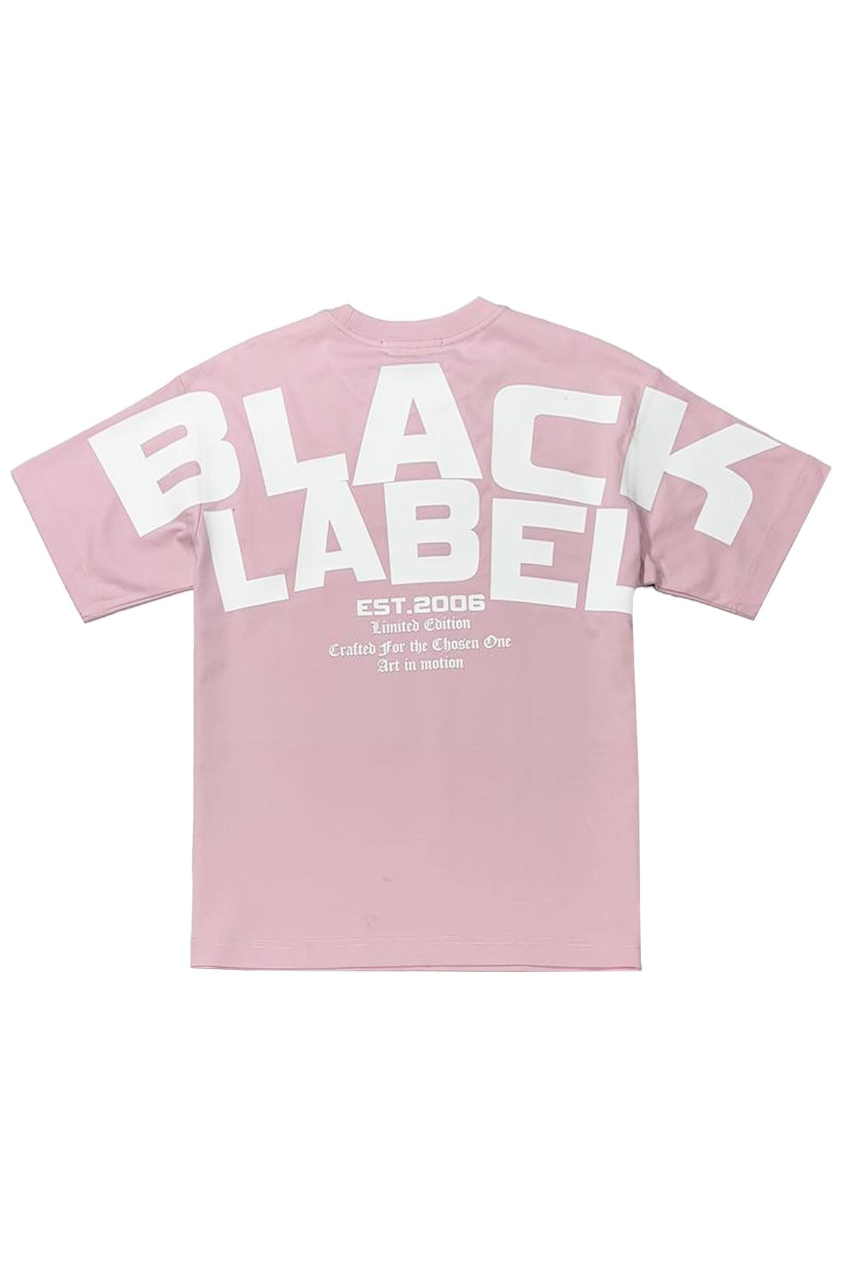 Men Black Label BL6 White Silicone T-Shirt