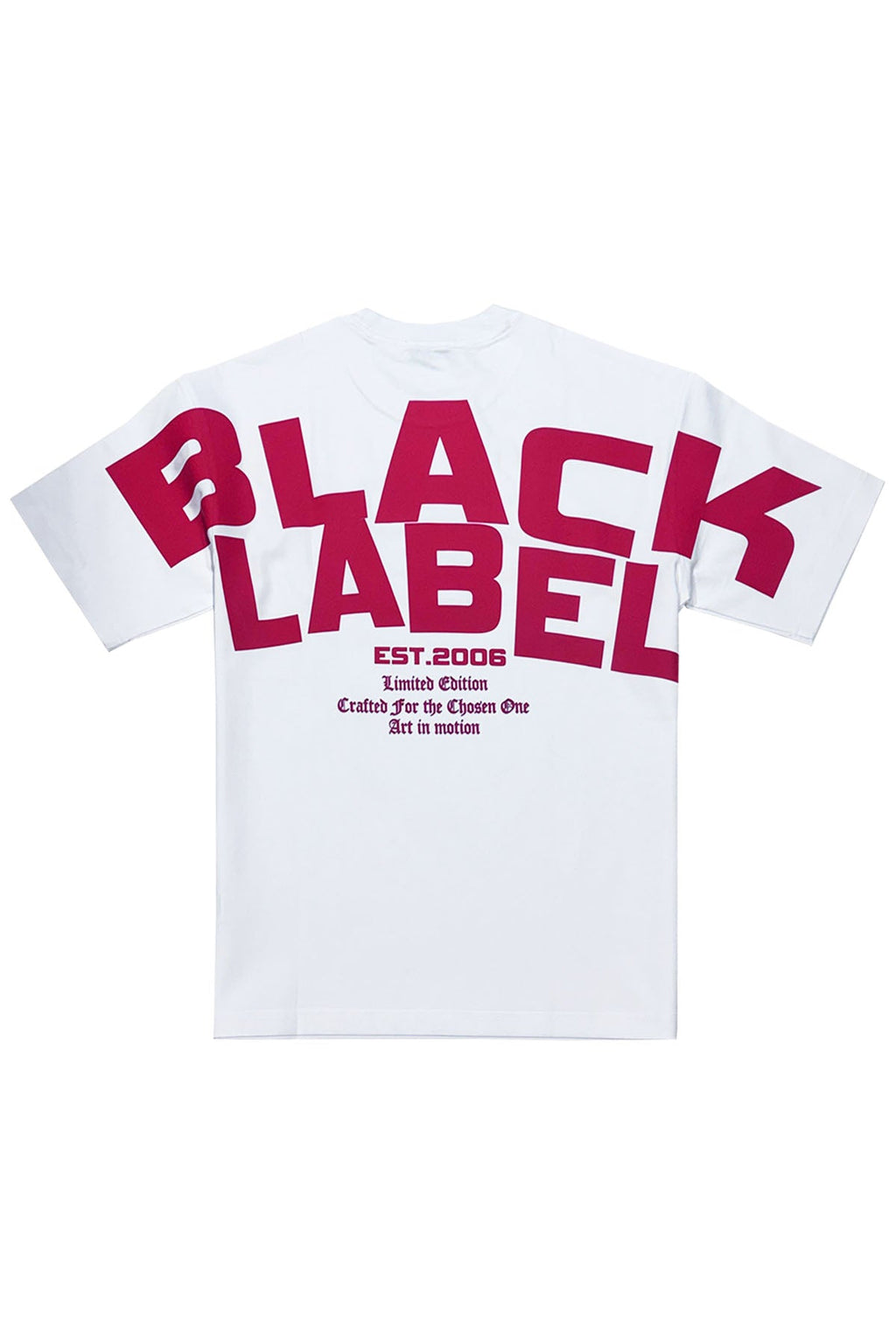 Men Black Label BL6R Red Silicone T-Shirt