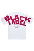 Men Black Label BL6R Red Silicone T-Shirt