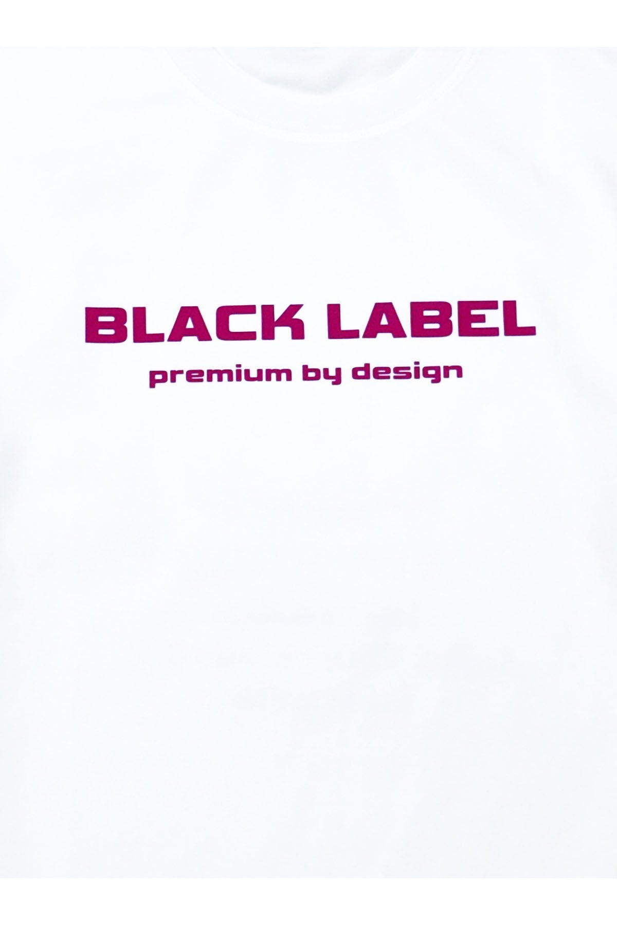 Men Black Label BL6R Red Silicone T-Shirt