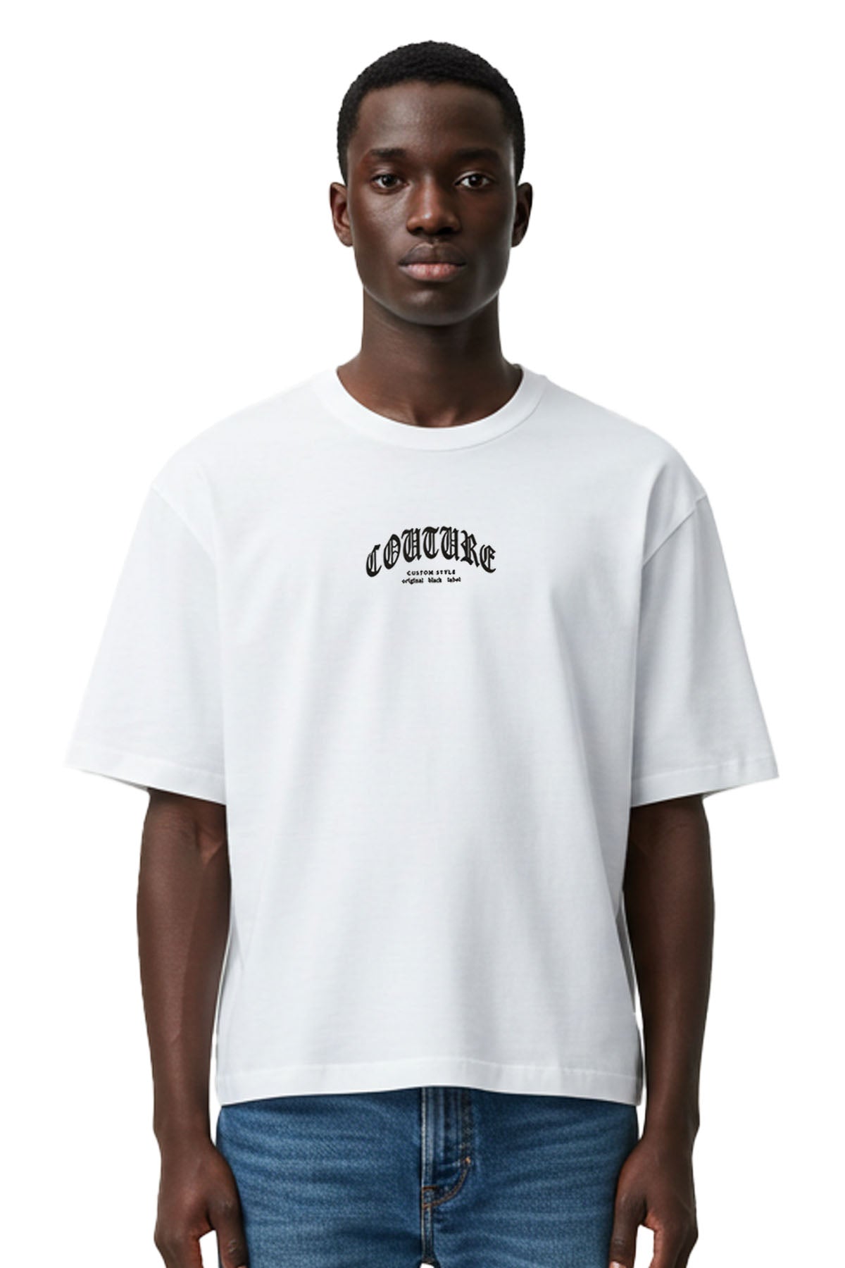 Men Black Label "COUTURE" Oversize T-Shirt