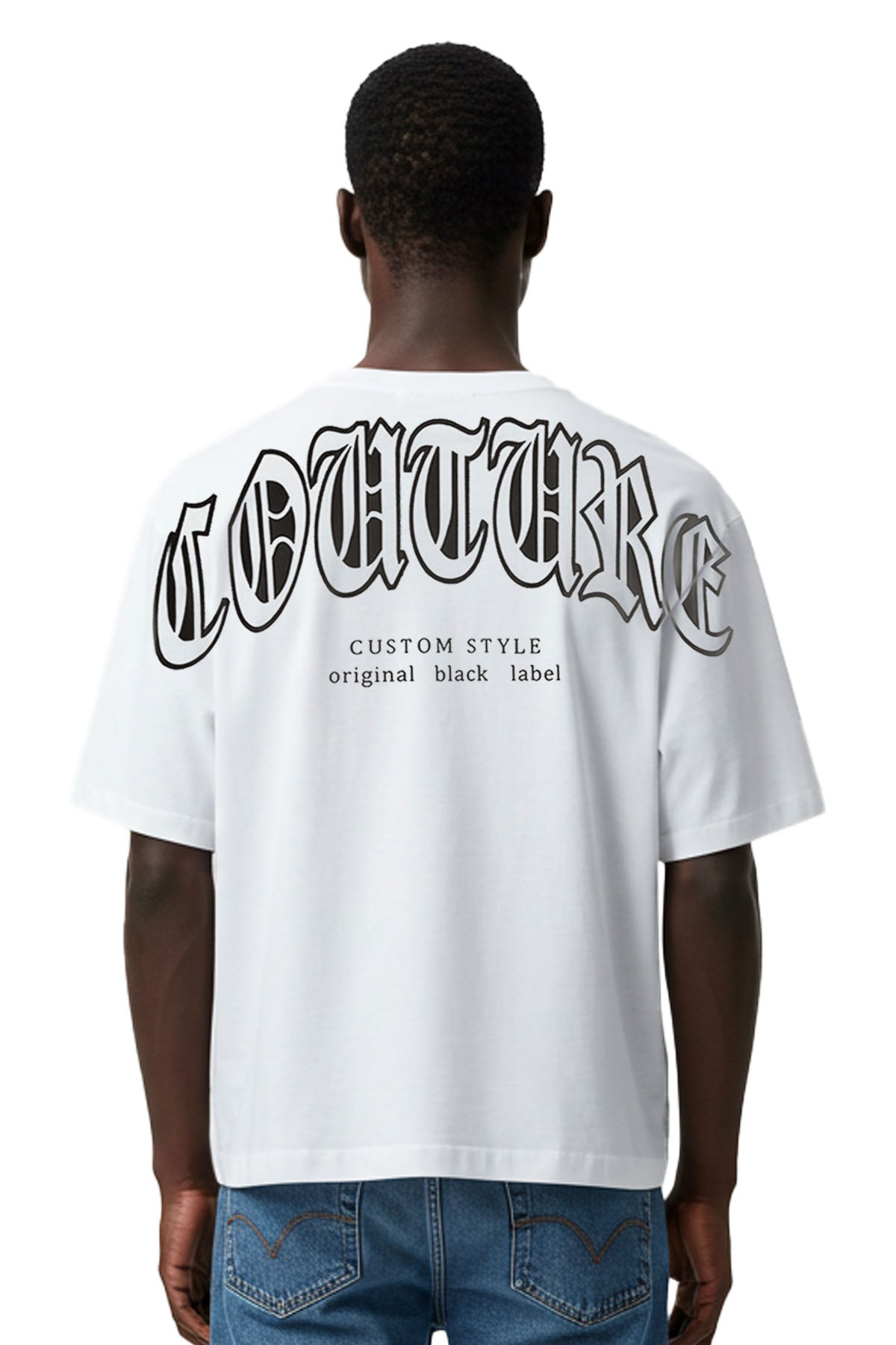 Men Black Label "COUTURE" Oversize T-Shirt