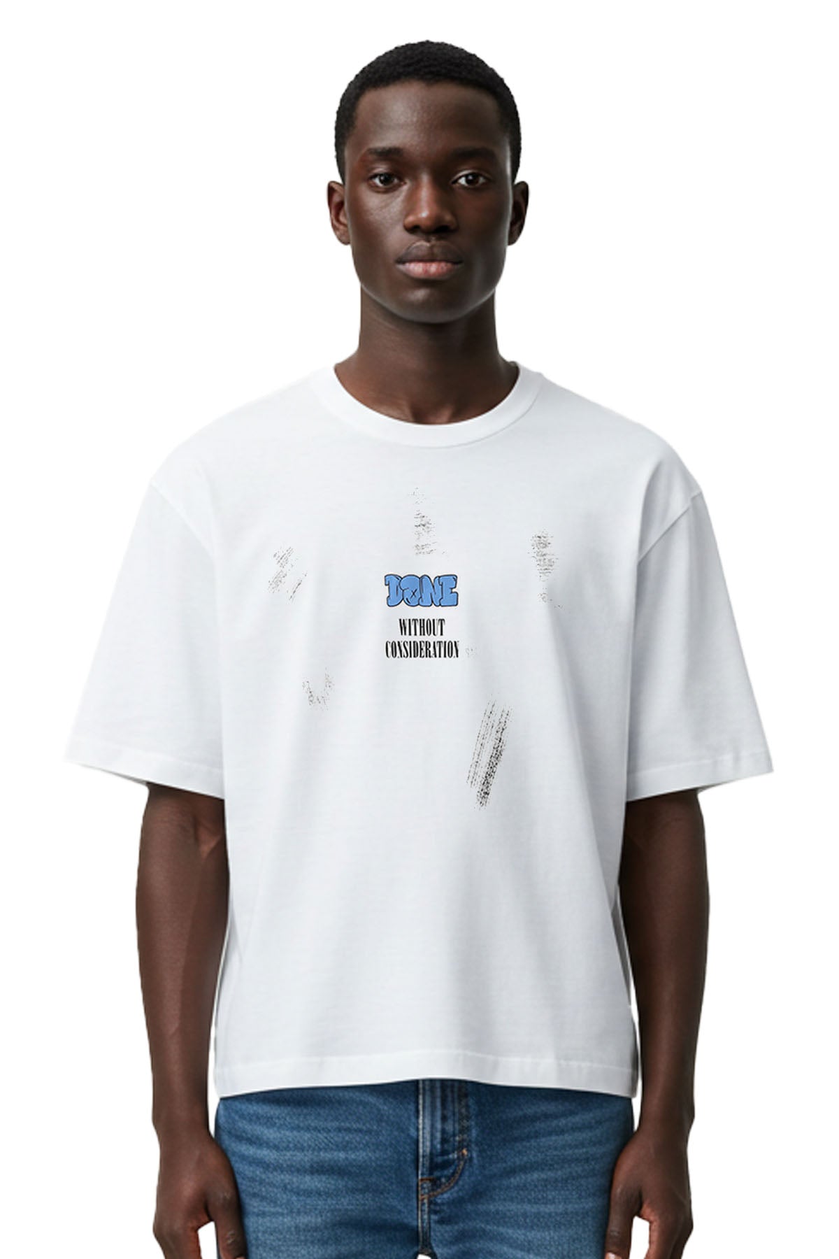 Men Black Label "DON'T STOP" Oversize T-Shirt