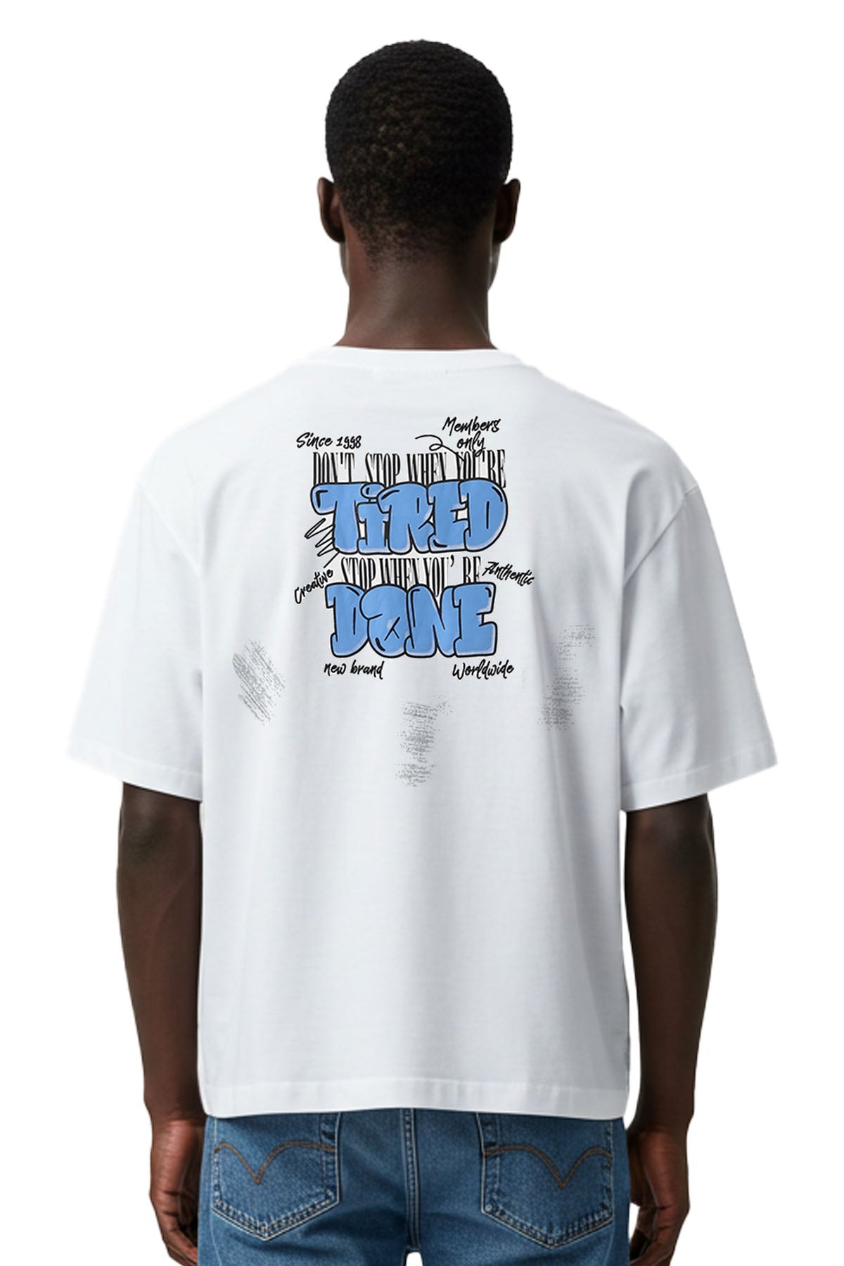 Men Black Label "DON'T STOP" Oversize T-Shirt