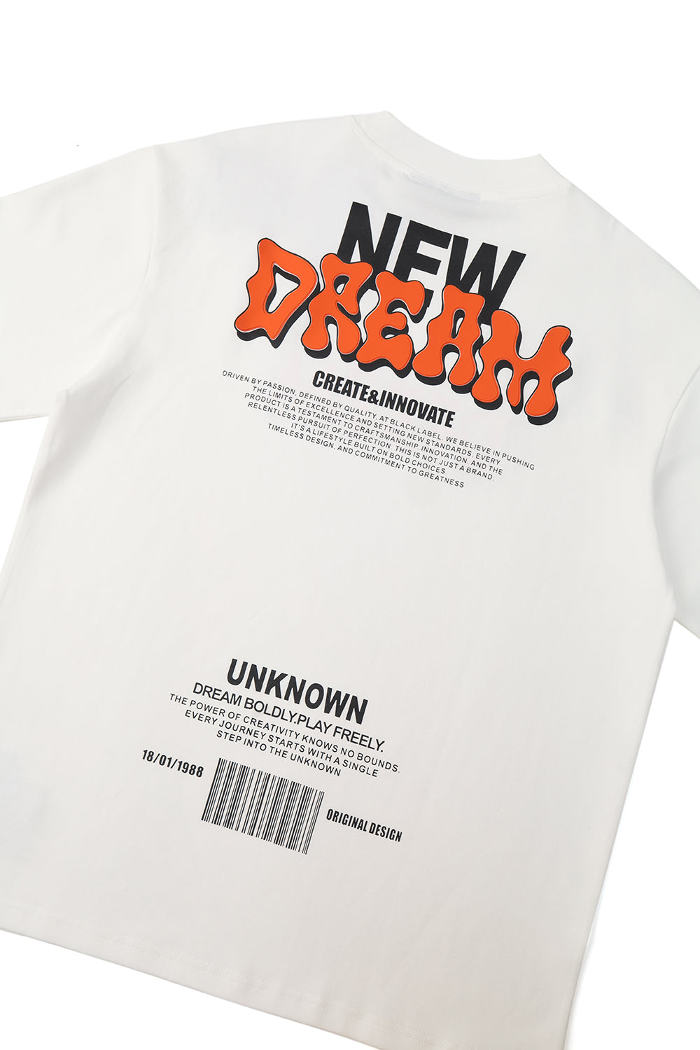 Men Black Label "DREAM" Oversize T-Shirt