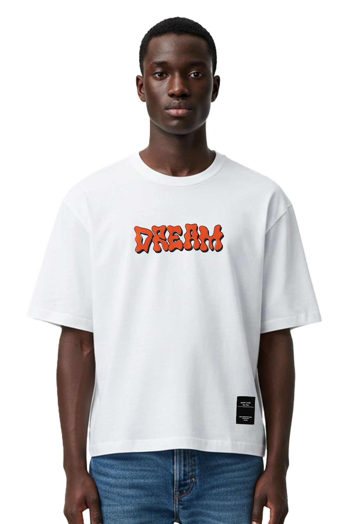 Men Black Label "DREAM" Oversize T-Shirt
