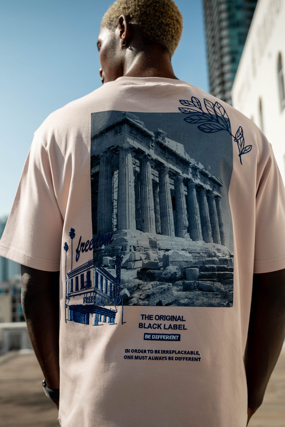 Men Black Label "FREEDOM" T-Shirt