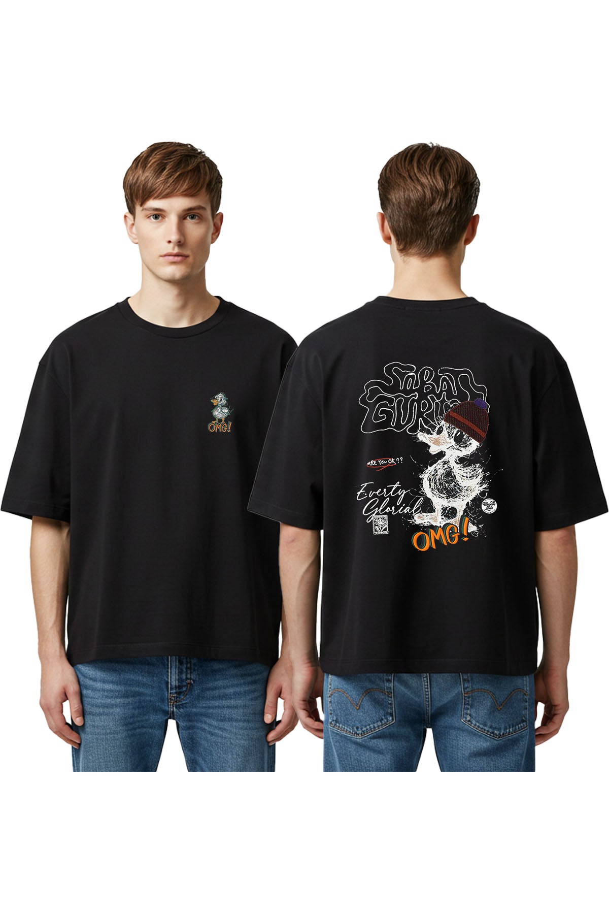 Men Black Label "OMG" T-Shirt