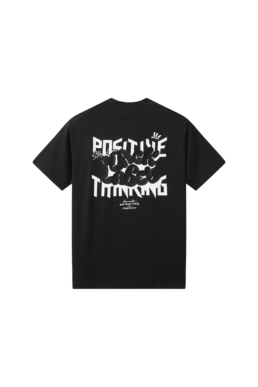 Men Black Label "POSITIVE" Oversize T-Shirt