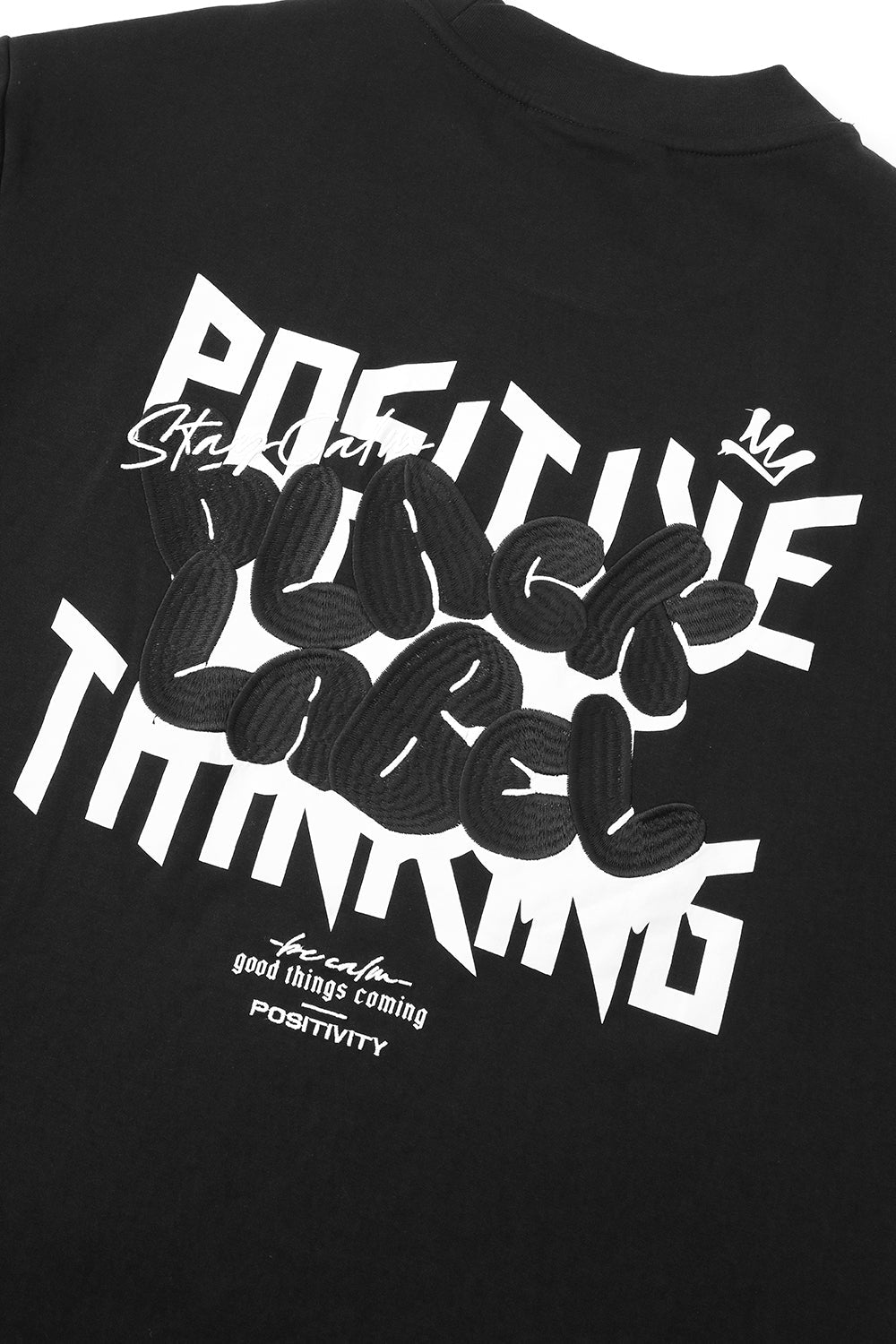 Men Black Label "POSITIVE" Oversize T-Shirt