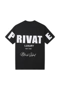Men Black Label "PRIVATE" Oversize T-Shirt