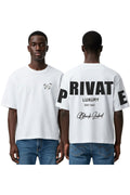 Men Black Label "PRIVATE" Oversize T-Shirt