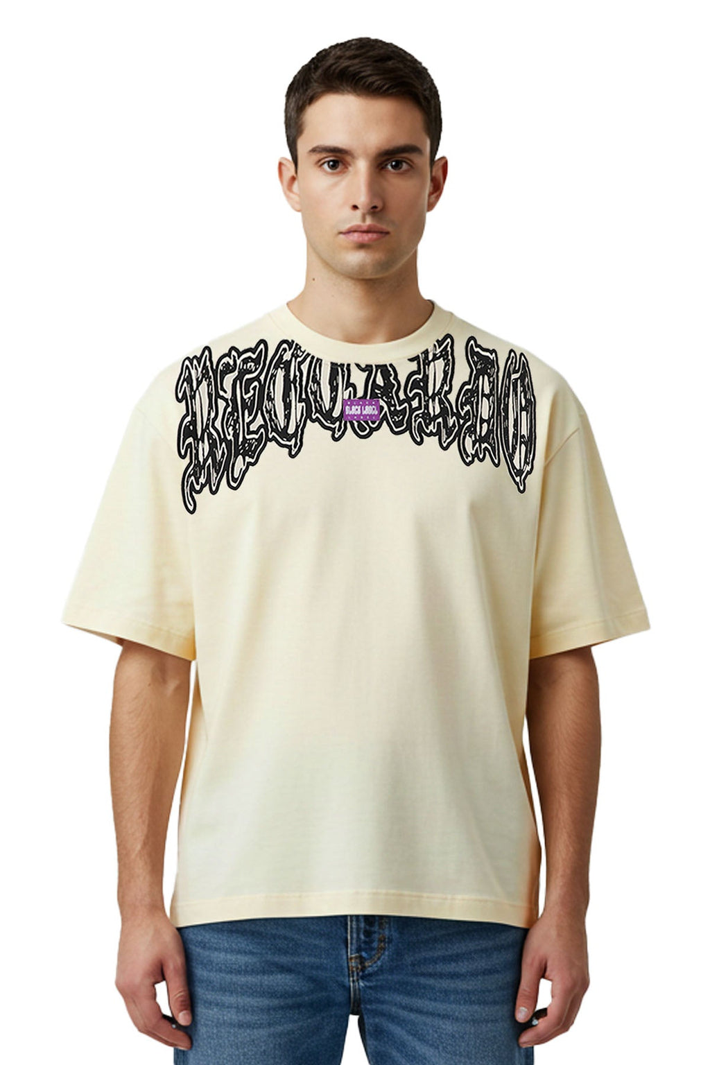 Men Black Label "TAKE CONTROL" Oversize T-Shirt