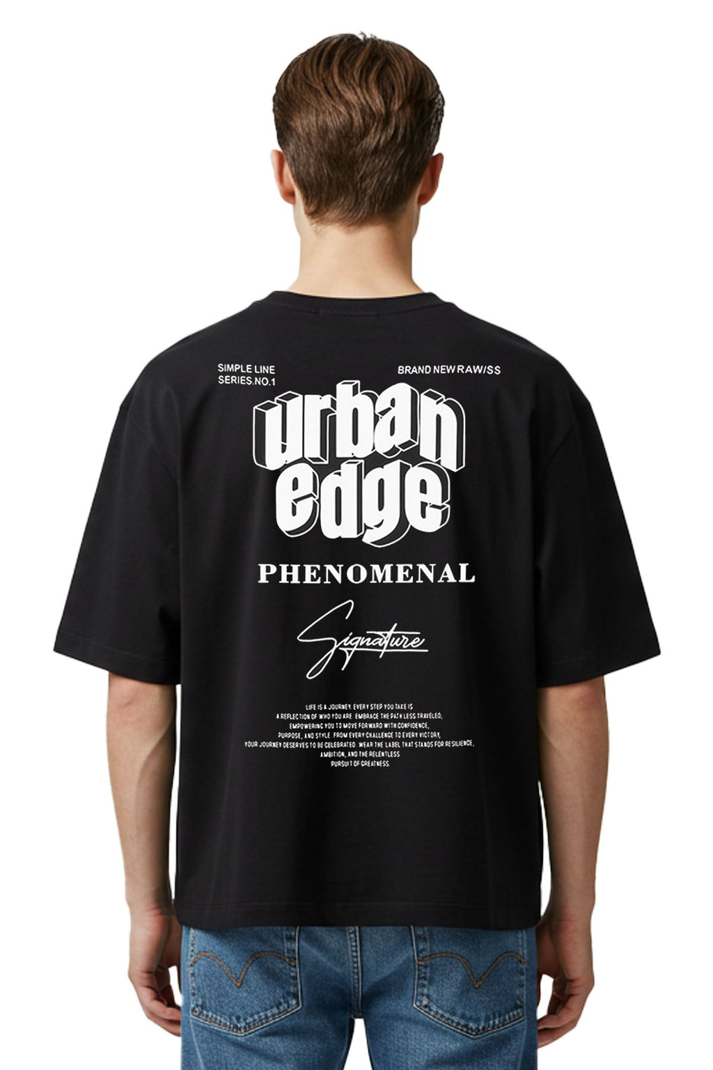 Men Black Label "BL2032" Oversize T-Shirt