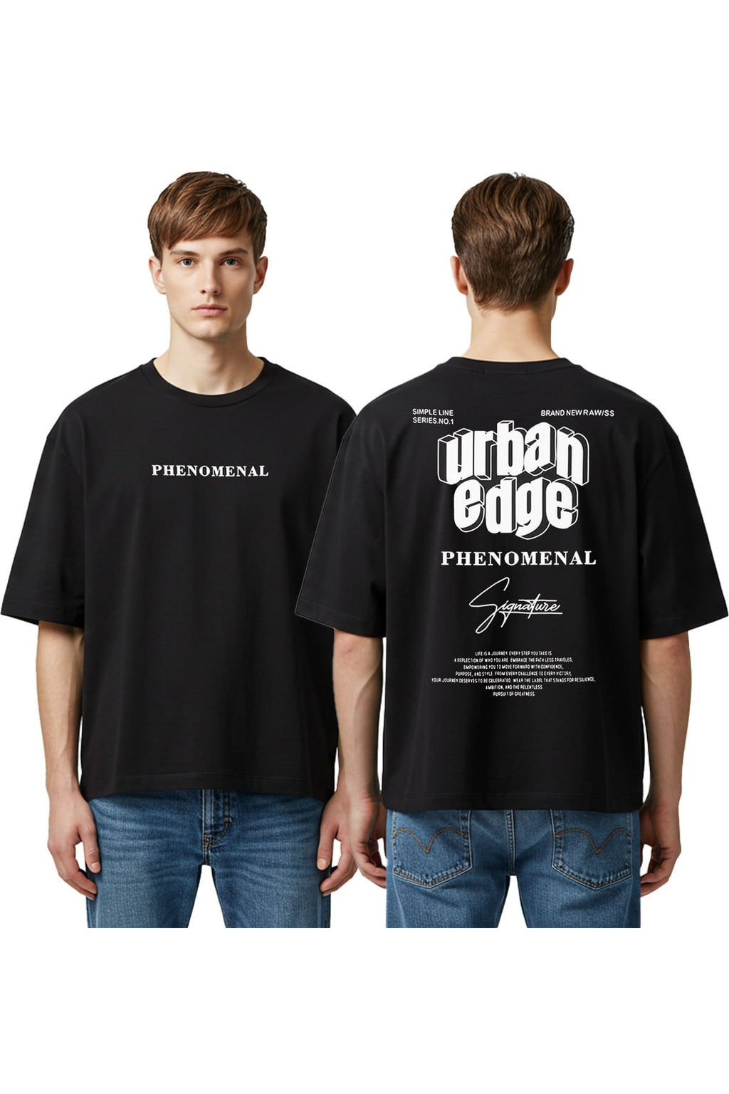 Men Black Label "BL2032" Oversize T-Shirt