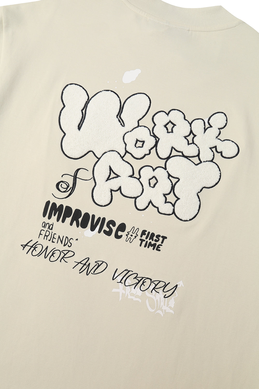 Men Black Label "WORK OF ART" Oversize T-Shirt