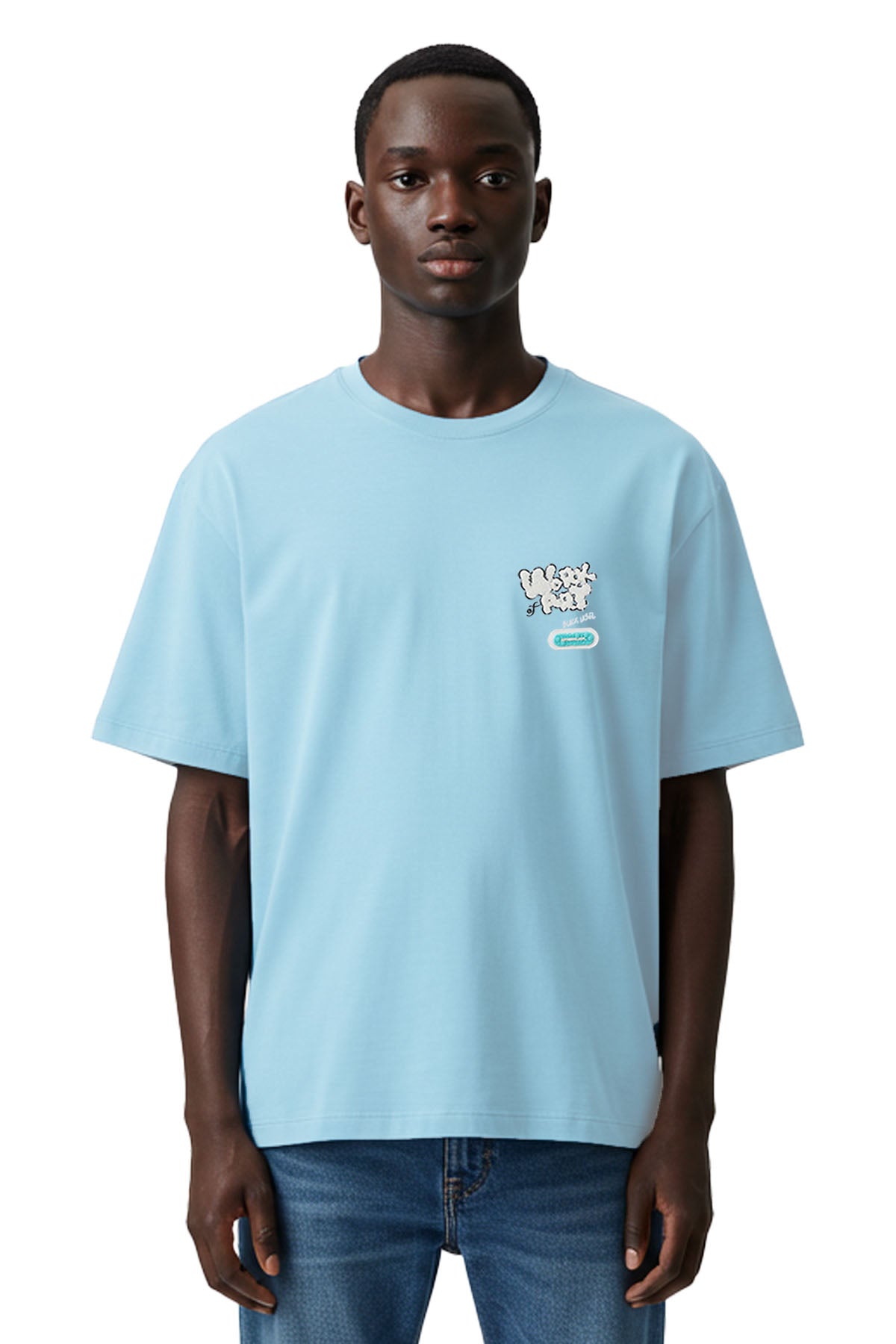 Men Black Label "WORK OF ART" Oversize T-Shirt