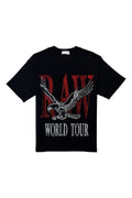 Men Black Label World Tour Red Bling T-Shirt
