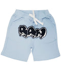 Kids RAW Drip Black Chenille Cotton Shorts