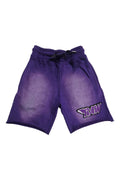 Kids RAW Wing Purple Chenille Cotton Shorts