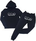 Kids RAW Drip Black Chenille Hoodie and Jogger Set