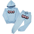 Kids RAW Drip Pink Chenille Hoodie and Jogger Set