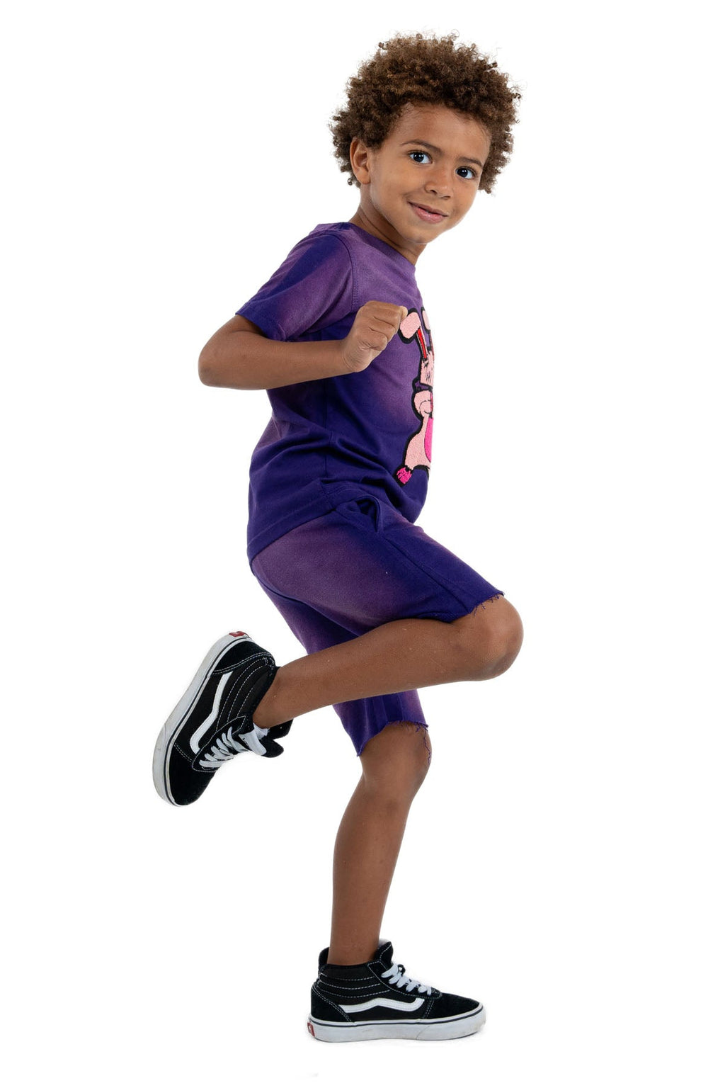 Kids Dub Bunny Chenille T-Shirt and Cotton Shorts Set