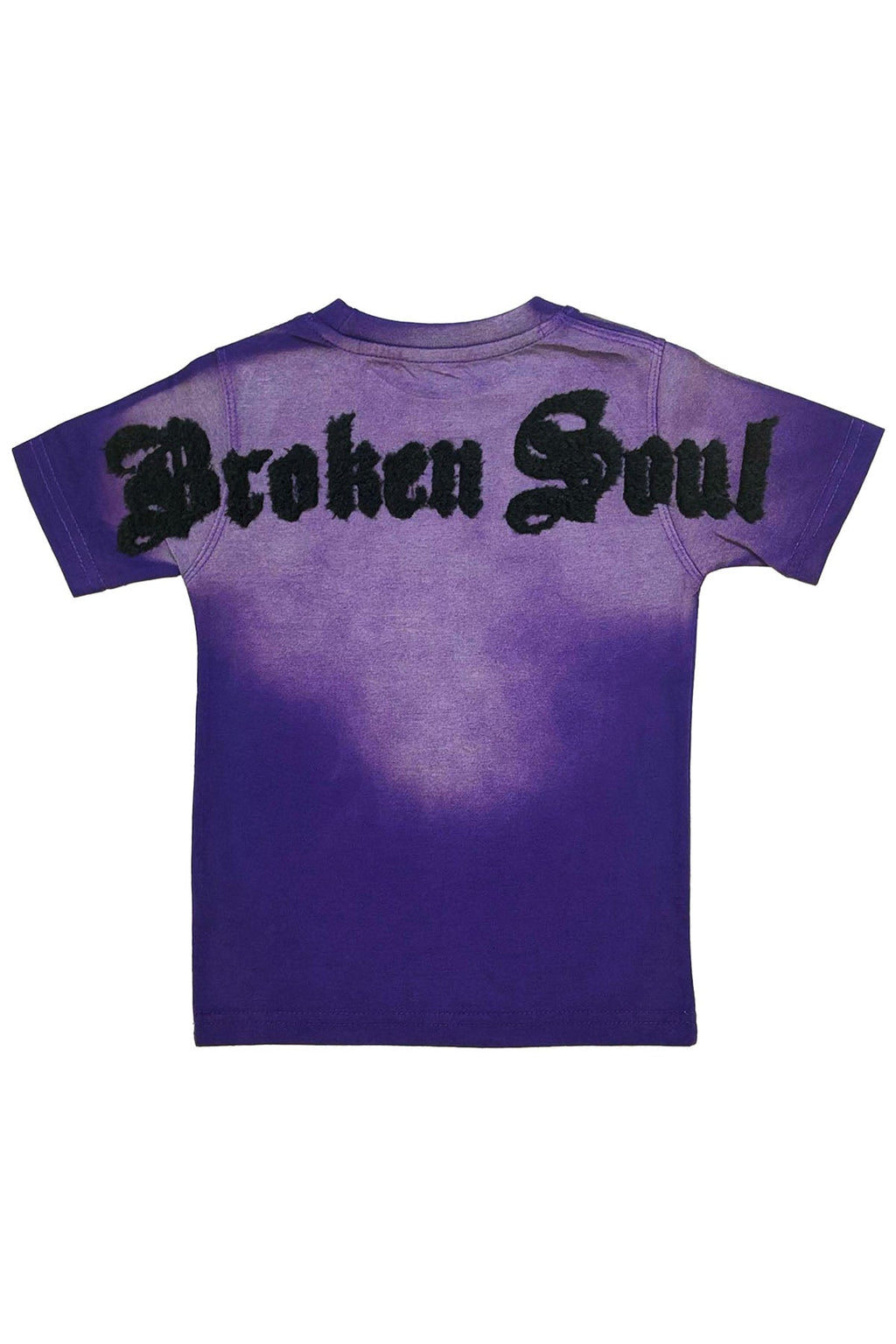 Kids Broken Soul Black Chenille T-Shirt