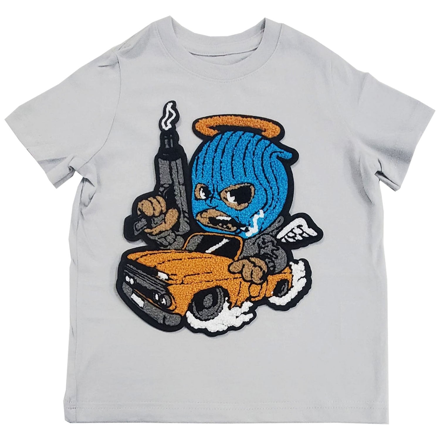 Kids Gangster Chenille Crew Neck T-Shirt