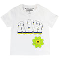 Kids Smiley Drip Puff Print Crew Neck T-Shirt