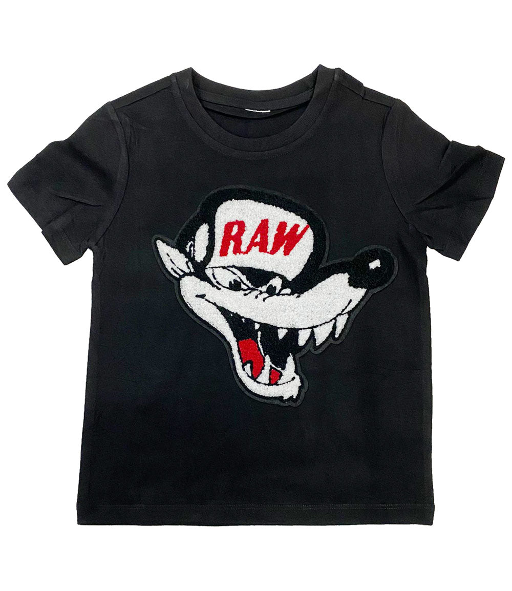 Kids Survive Chenille Crew Neck - Black