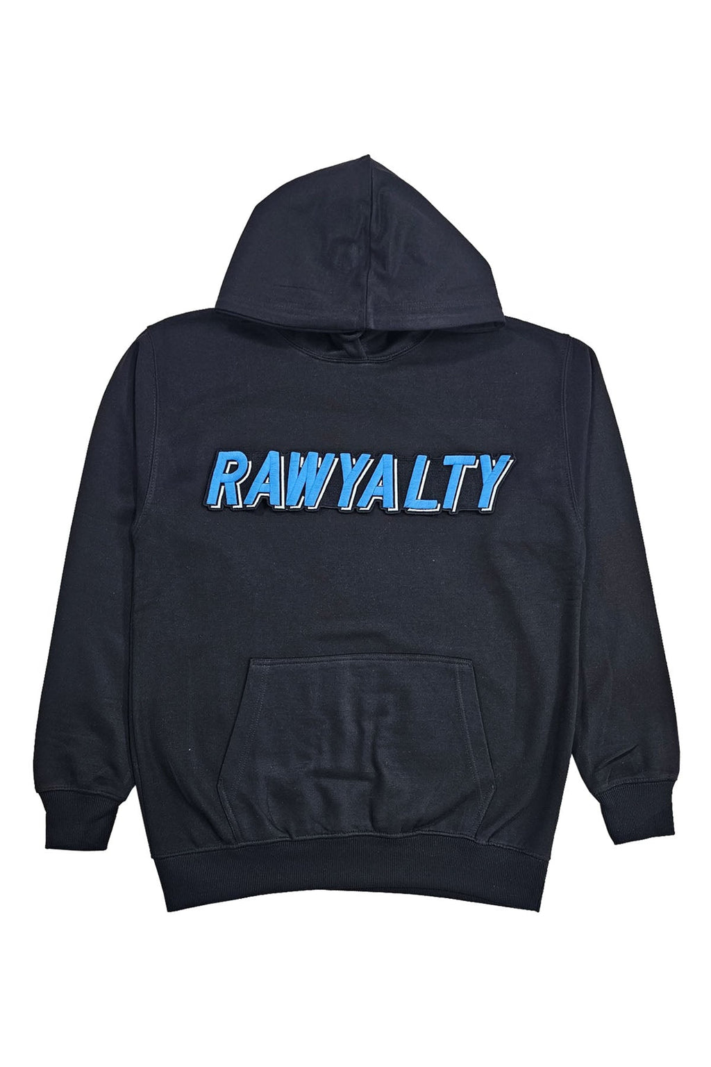 Men 004 RAWYALTY Carolina Blue 3D Embroidery Hoodie