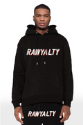 Men 004 RAWYALTY White 3D Embroidery Hoodie