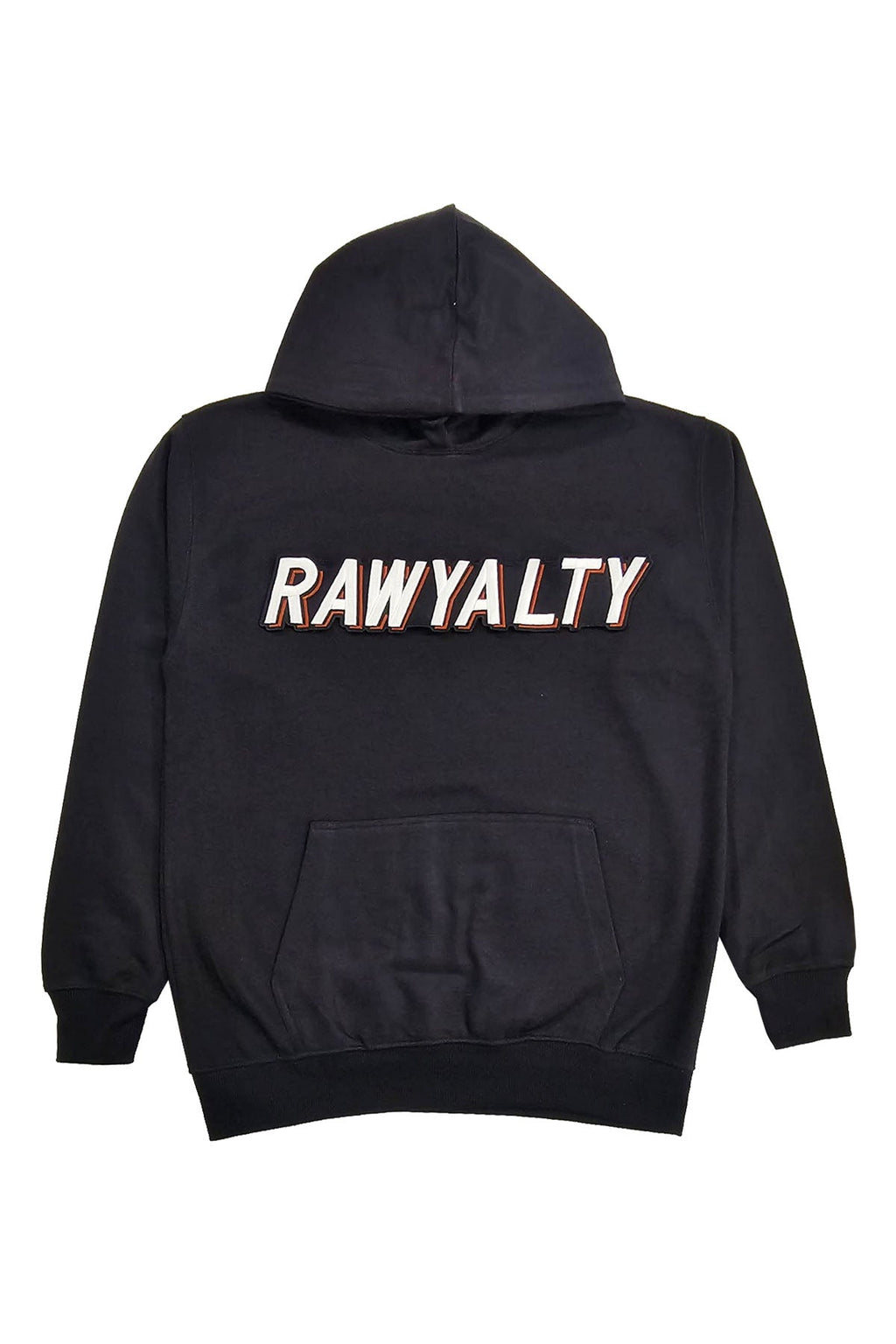 Men 004 RAWYALTY White 3D Embroidery Hoodie